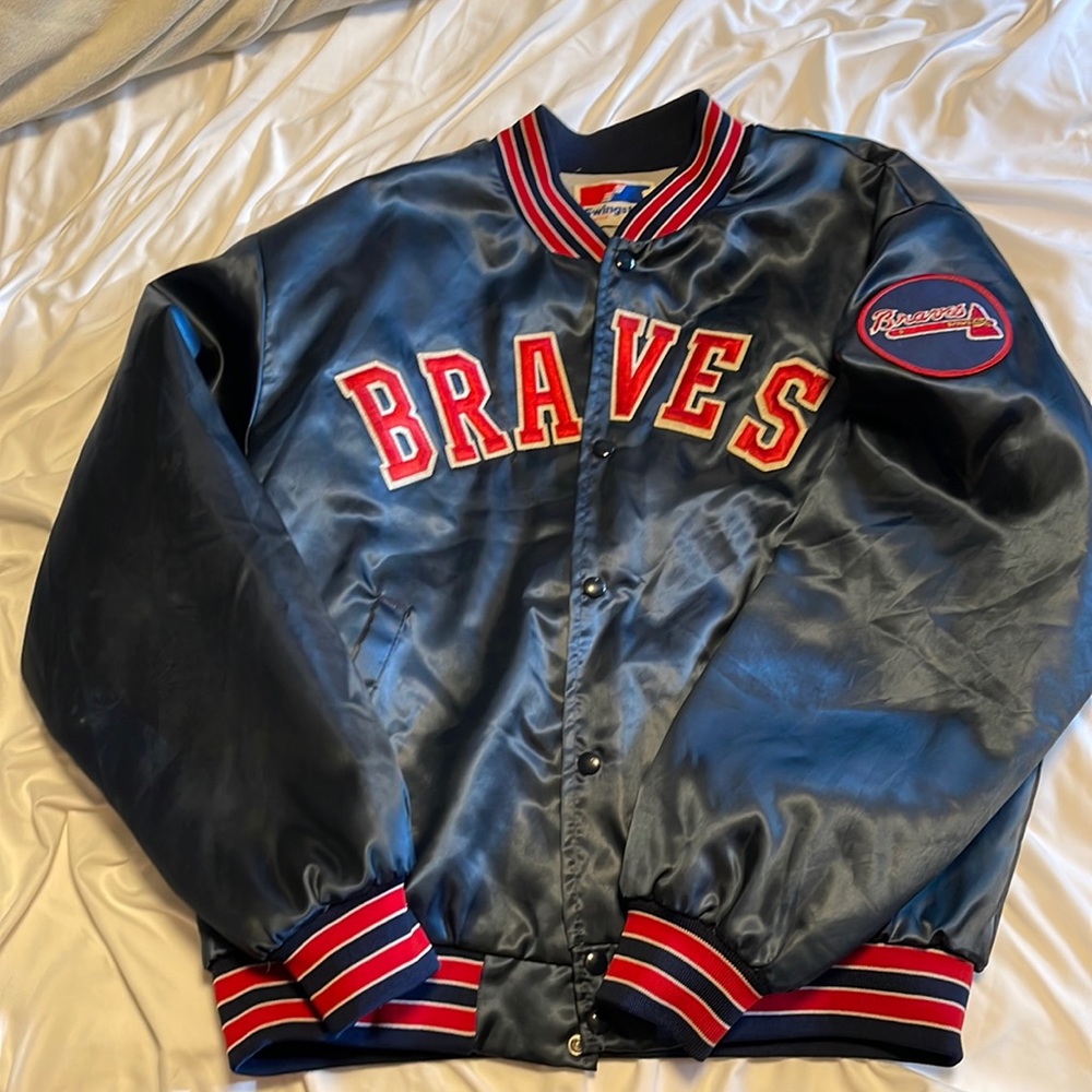 Men’s Swingster brand vintage satin jacket. Size XL.